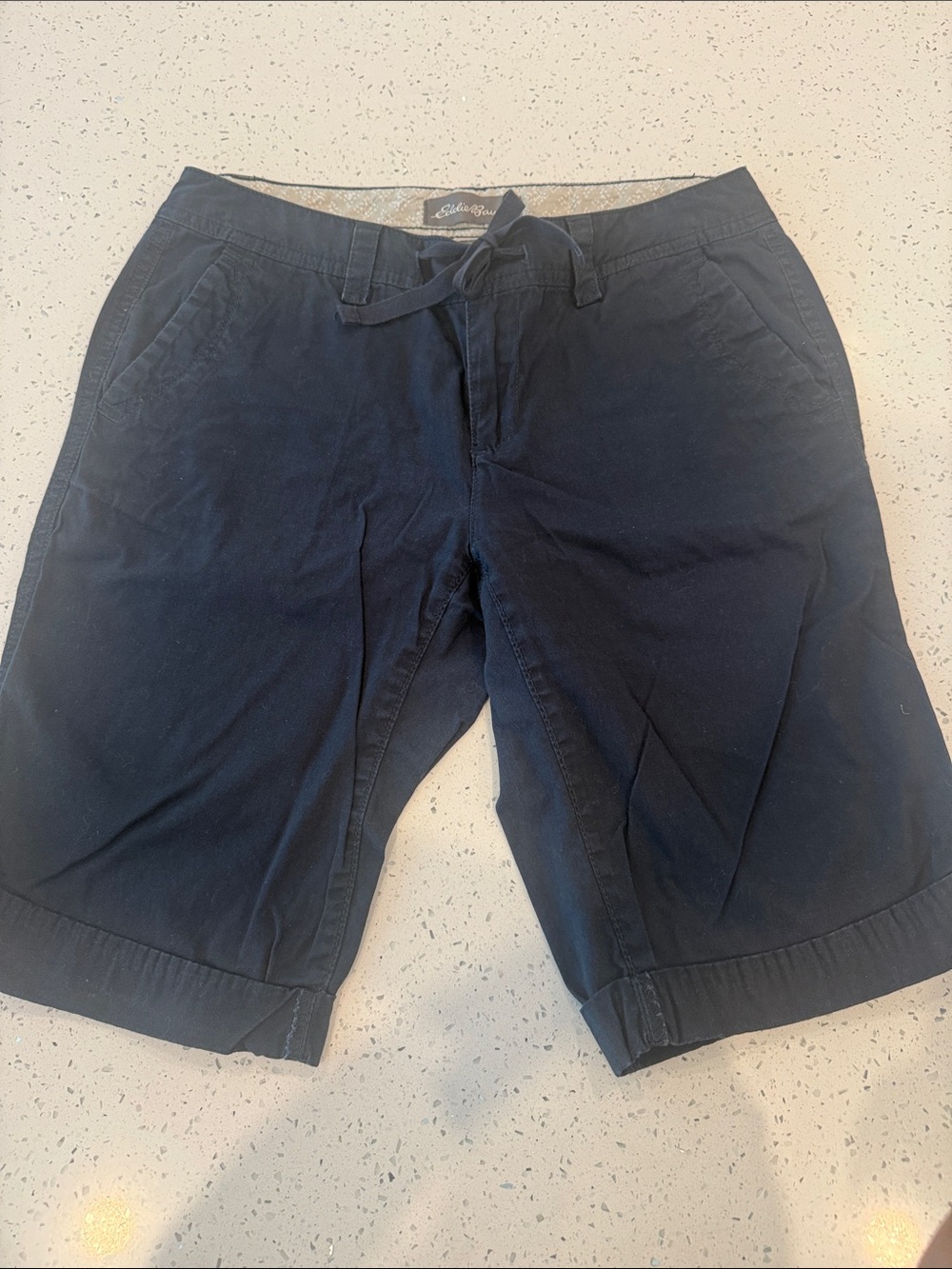 Women’s Eddie Bauer navy blue bermuda shorts